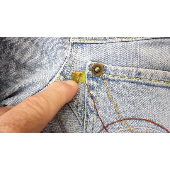 Vintage Y2K 00s Zana Di Denim Jacket Embroidered 90s Short Jean Jacket Sz Small - Picture 6 of 16